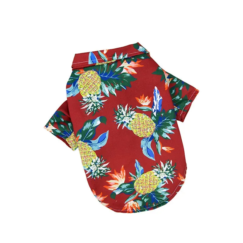 Hawaiian Style Pet Beach Shirts | Summer Dog Clothes for Puppy, Small, Large Dogs and Cats | Chihuahua Costume | Pets Clothing XS-5XL | Alo Trendy