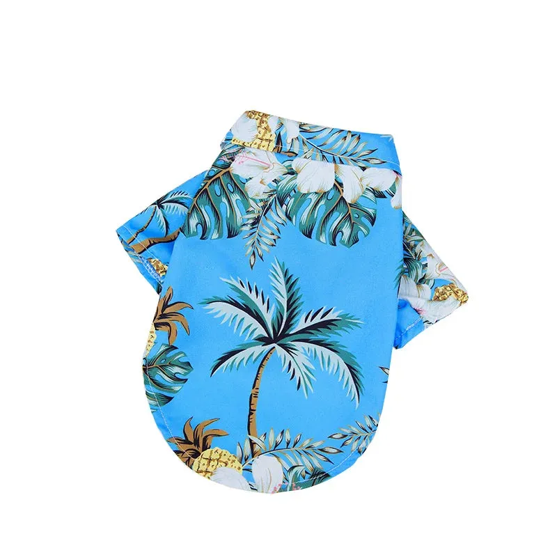 Hawaiian Style Pet Beach Shirts | Summer Dog Clothes for Puppy, Small, Large Dogs and Cats | Chihuahua Costume | Pets Clothing XS-5XL | Alo Trendy