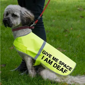 Hi Vis Reflective Dog Vest - DEAF DOG