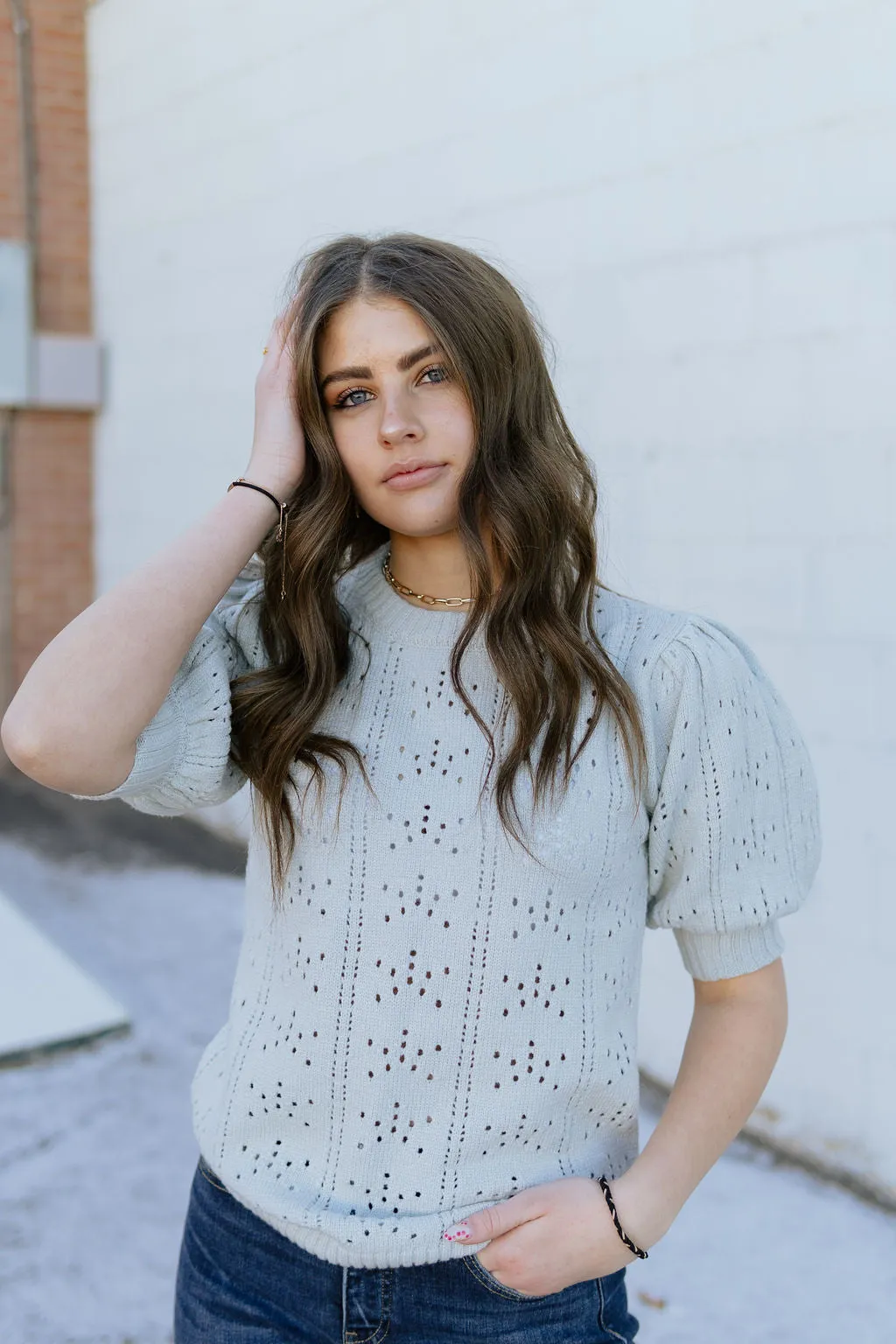 Icy Puff Sleeve Sweater