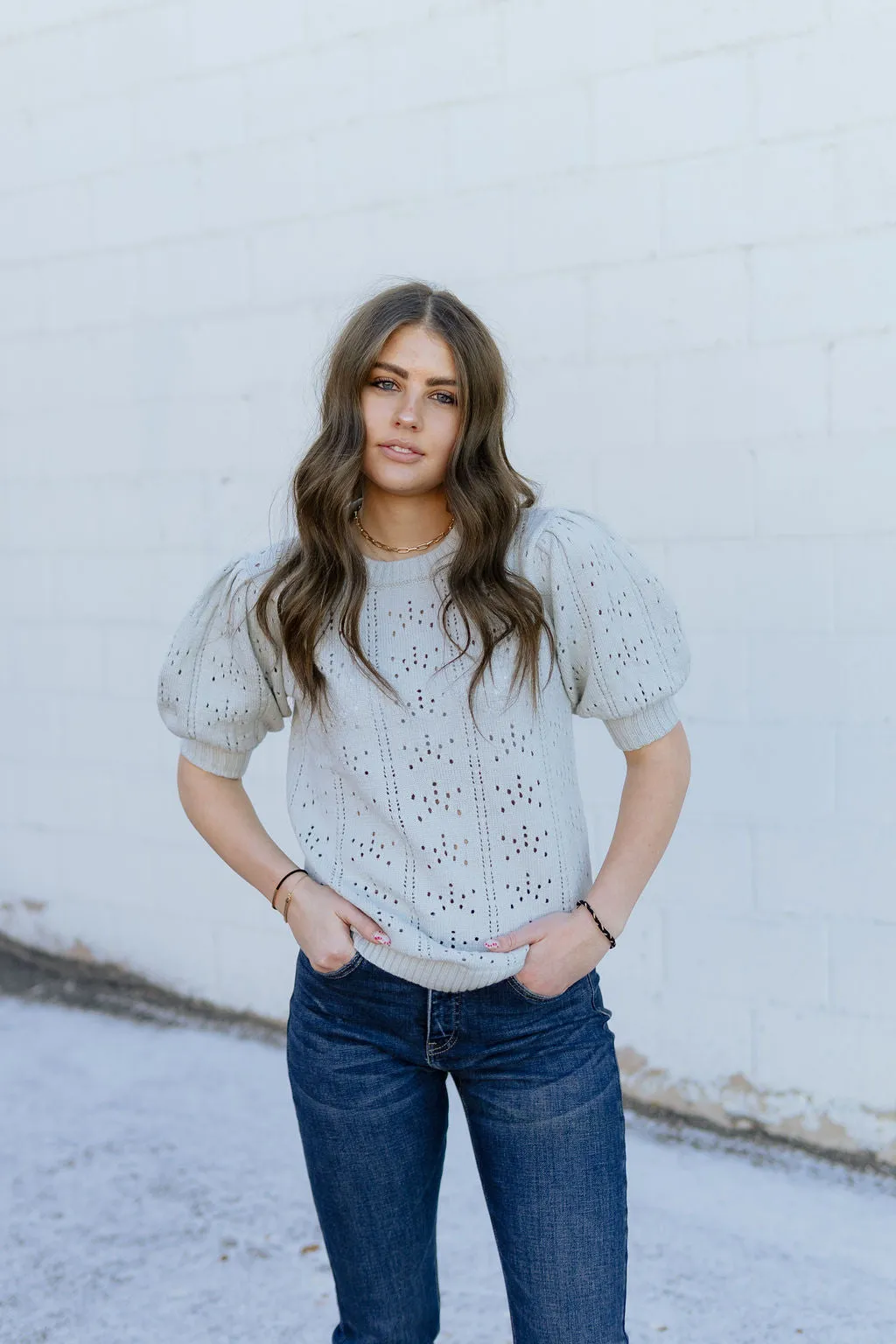 Icy Puff Sleeve Sweater