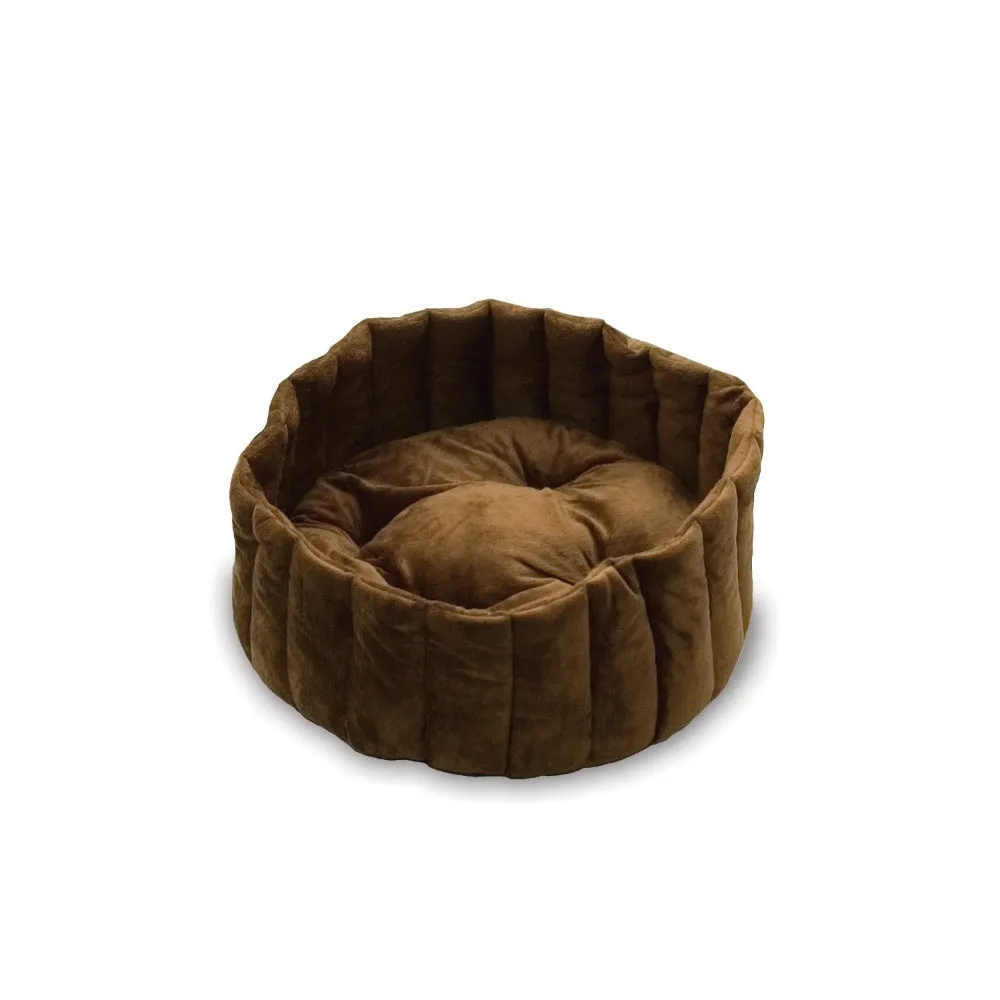 K&H Pet Products Kitty Kup Tan / Mocha Bed