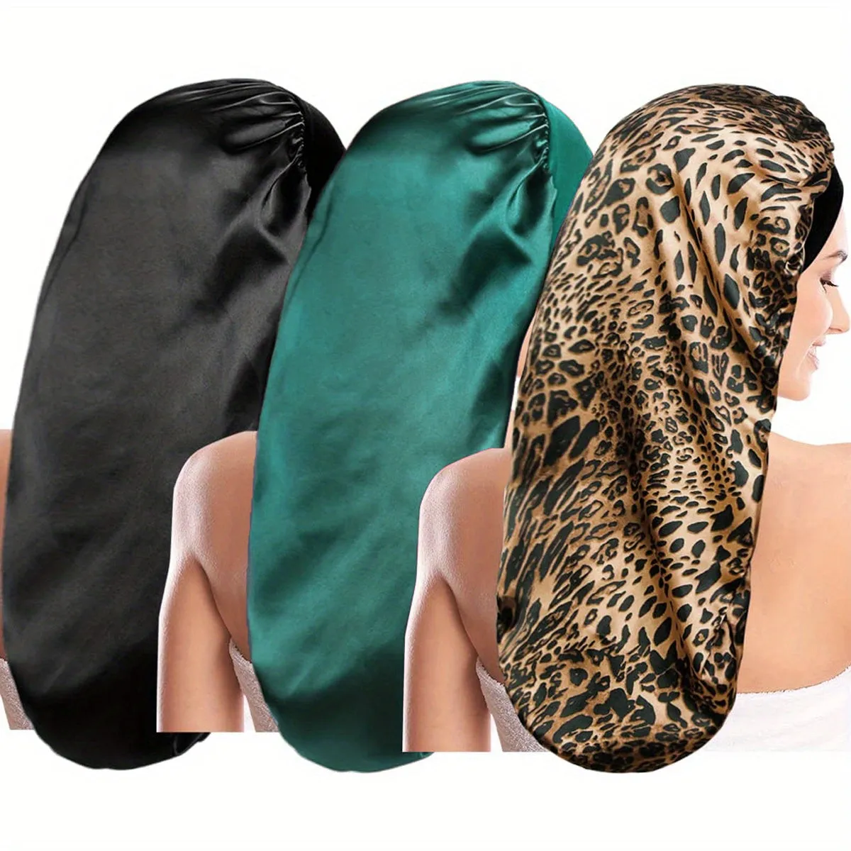 Long  Silk  Sleeping Hair Bonnet