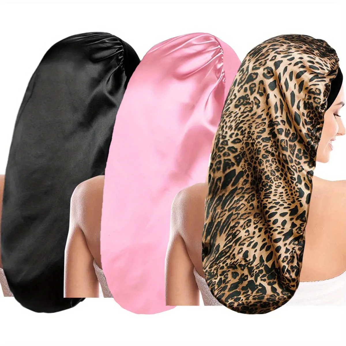 Long  Silk  Sleeping Hair Bonnet