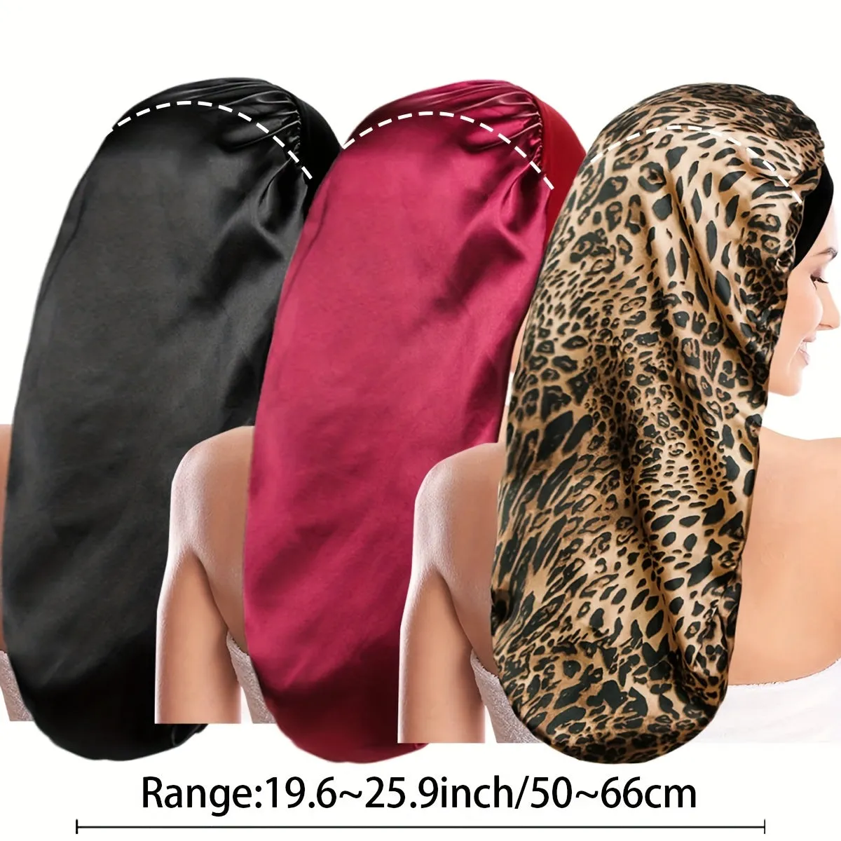 Long  Silk  Sleeping Hair Bonnet