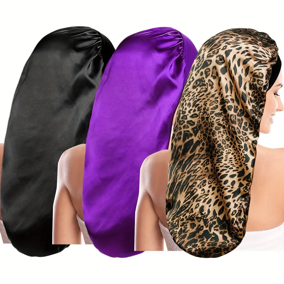 Long  Silk  Sleeping Hair Bonnet