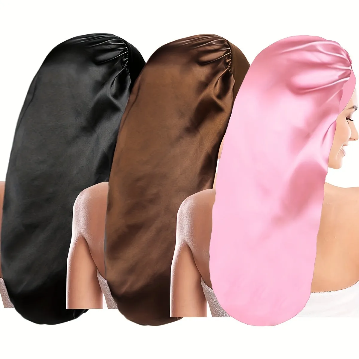 Long  Silk  Sleeping Hair Bonnet