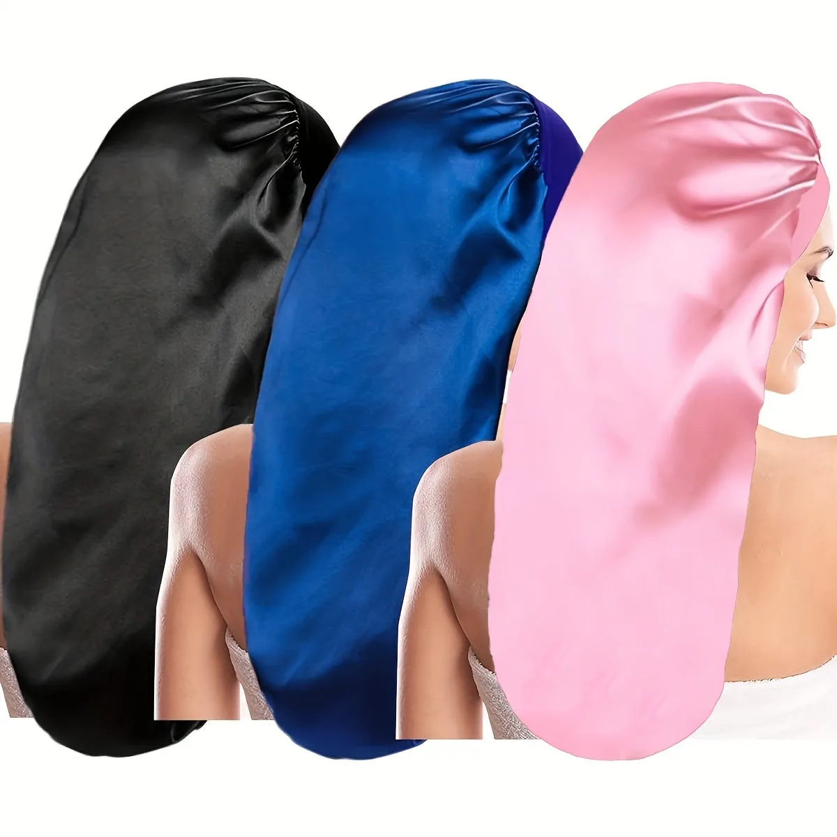 Long  Silk  Sleeping Hair Bonnet