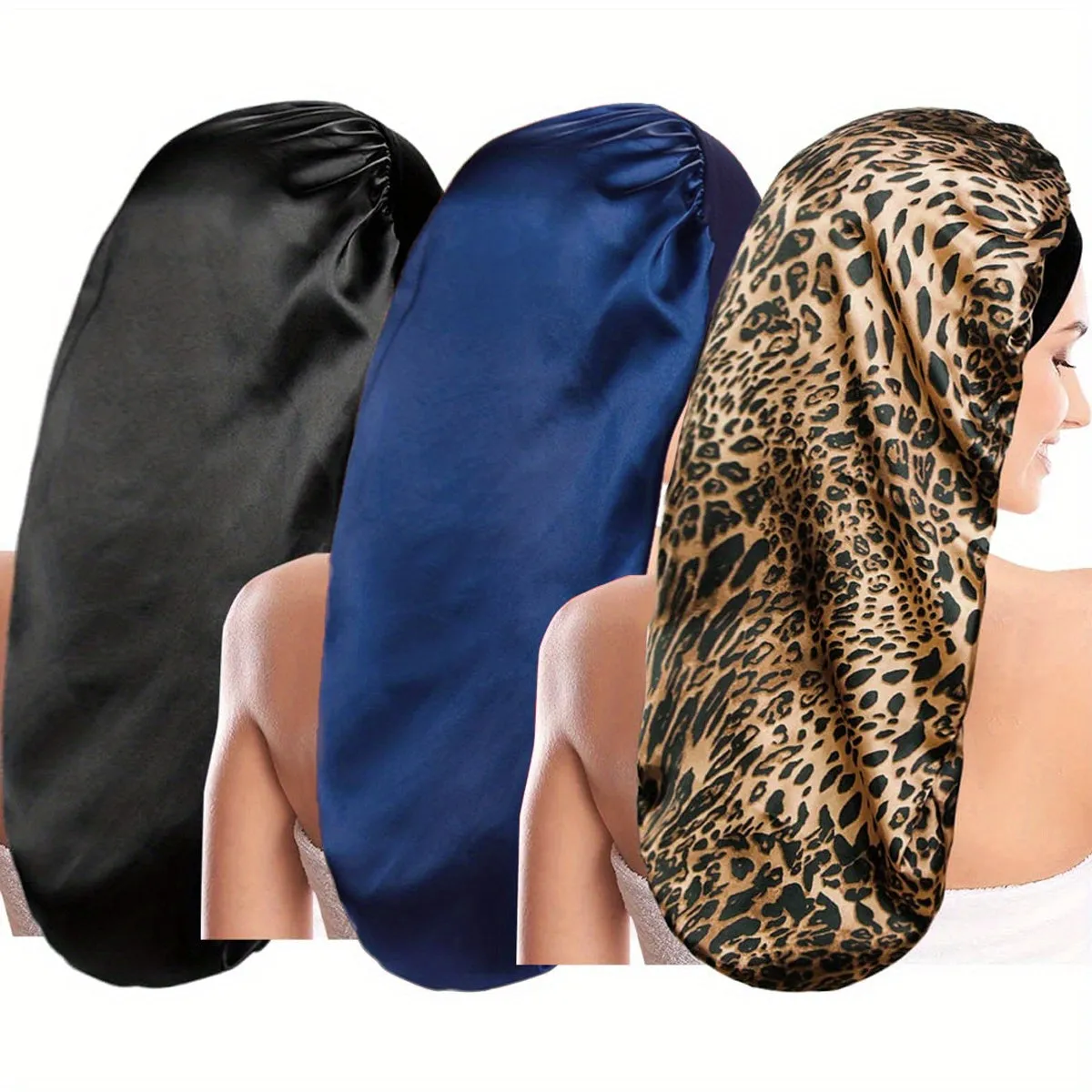 Long  Silk  Sleeping Hair Bonnet