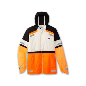 Men's Run Visible Jacket 2.0 - Ecru/Fluoro Flash/Black