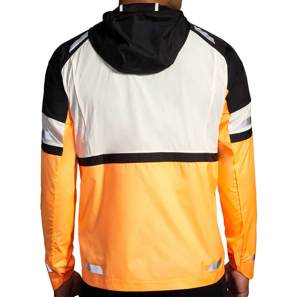 Men's Run Visible Jacket 2.0 - Ecru/Fluoro Flash/Black