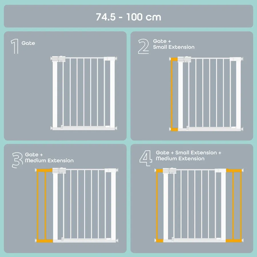 Moon Safety Metal Gate 74.5-100 cm