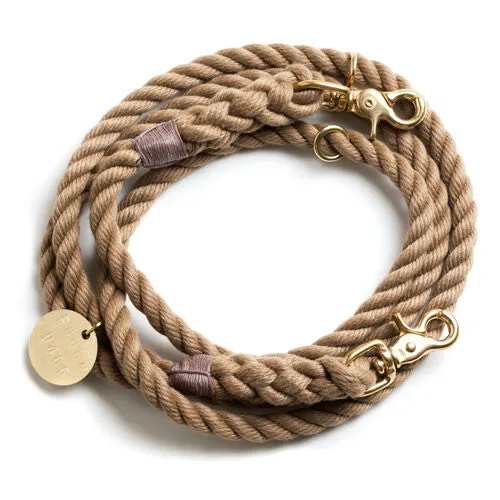 Natural Rope Adjustable Dog Lead