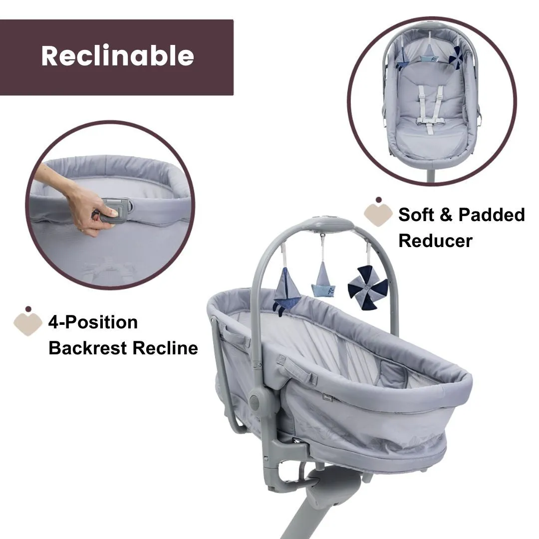 [NEW ARRIVAL] Chicco Baby Hug 5in1 Pro Crib - Earl Grey