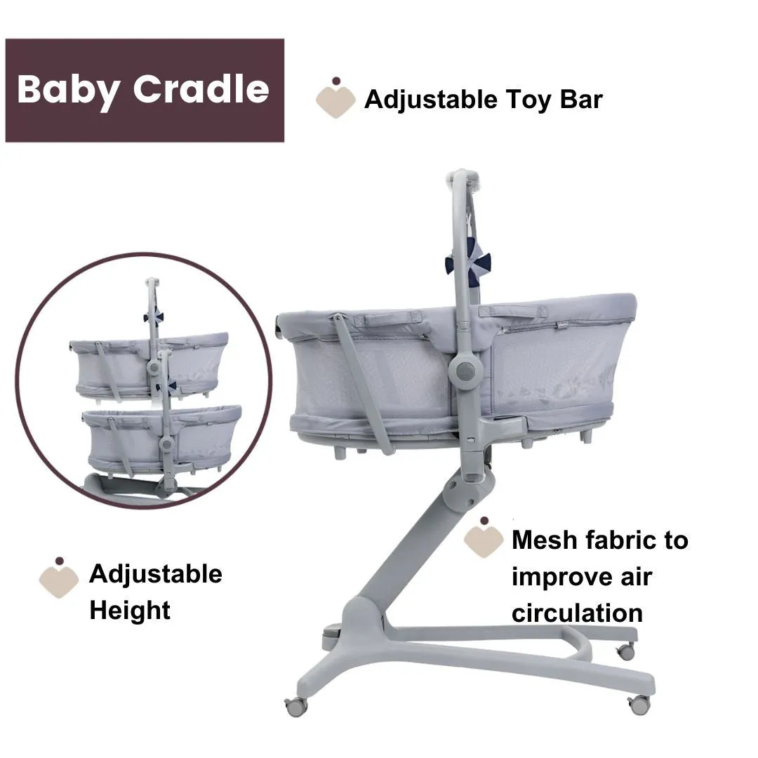 [NEW ARRIVAL] Chicco Baby Hug 5in1 Pro Crib - Earl Grey