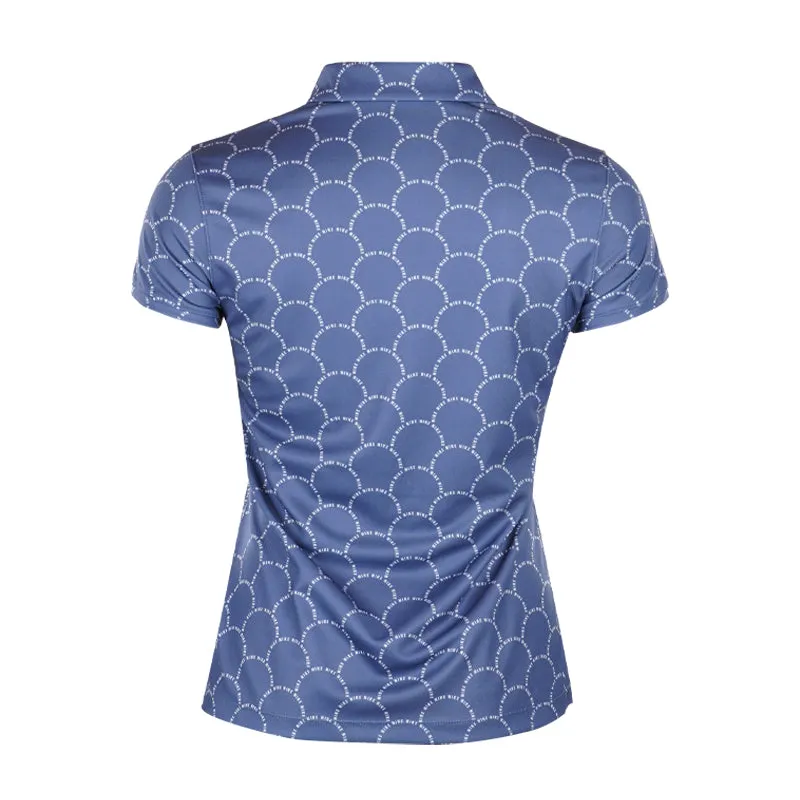 NIKE Dri-FIT Victory Print Women's Polo (Diffused Blue)