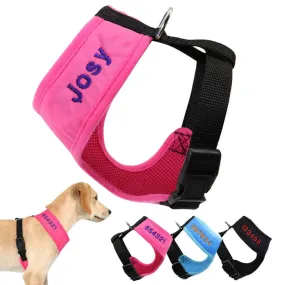 Nylon Personalized Dog Harness Custom Mesh Dogs