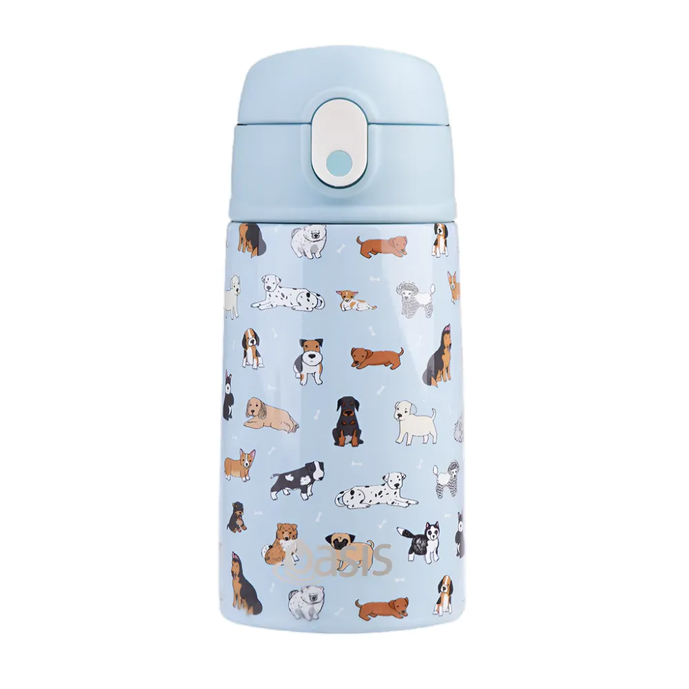 Oasis Insulated Drink Bottle with Sipper - Puppy Dogs