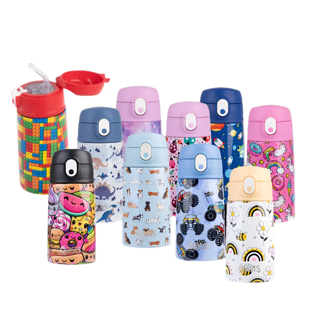 Oasis Insulated Drink Bottle with Sipper - Puppy Dogs