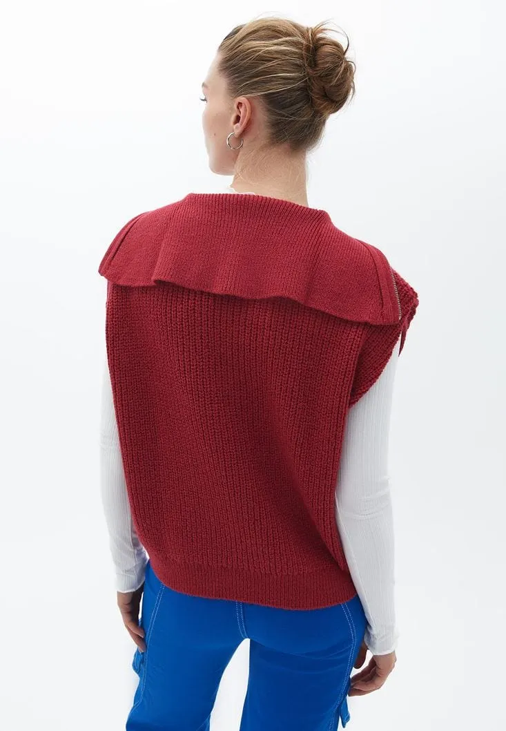 OXXO - Polo Neck Knitwear Vest