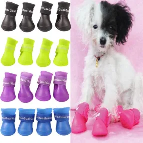 Pet Rubber Waterproof Rain Shoes