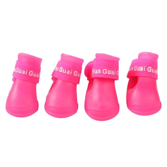 Pet Rubber Waterproof Rain Shoes