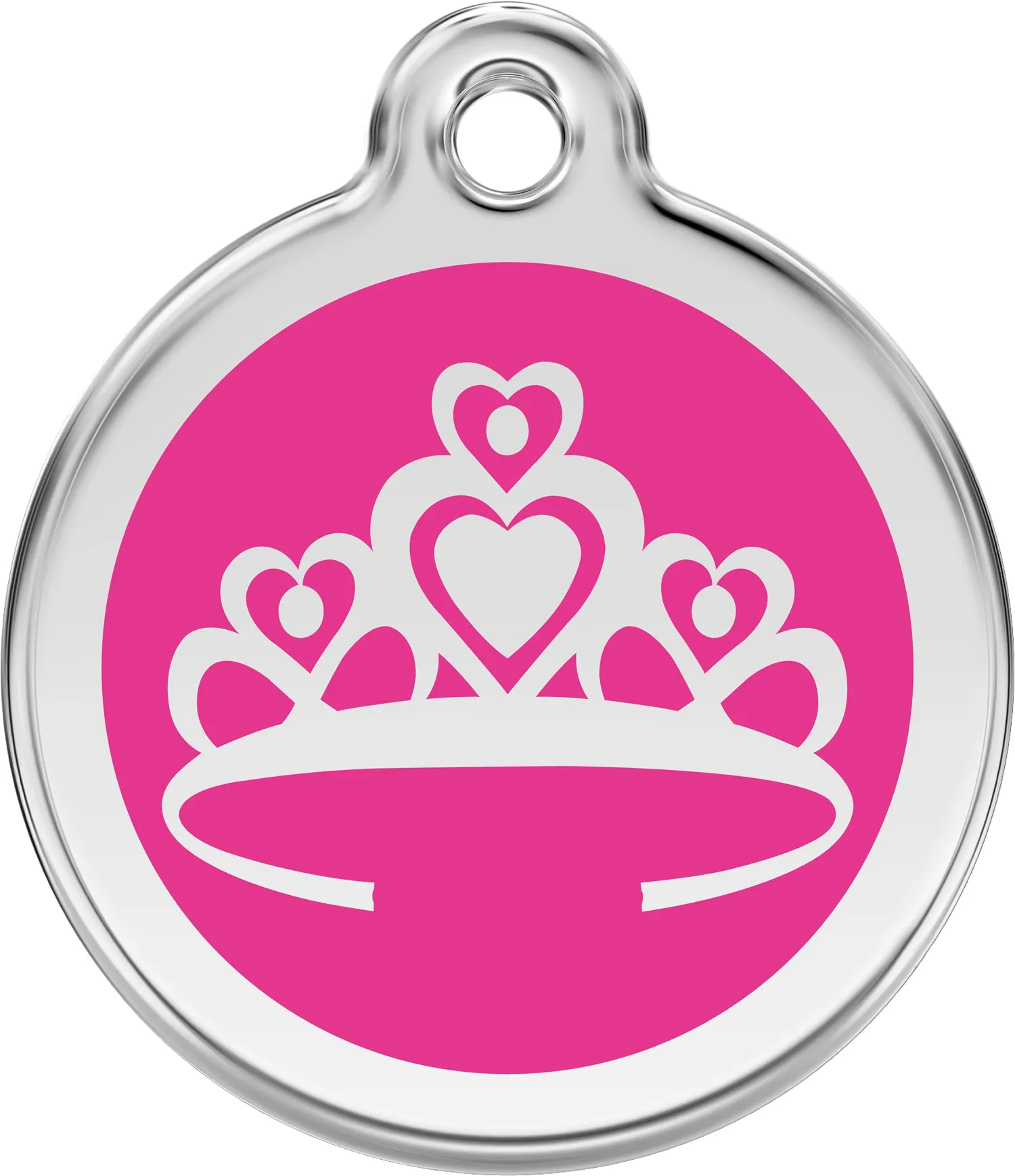 Princess Tiara - Red Dingo Engraved Cat/Dog Tag, Lifetime Guarantee, No Shipping Costs