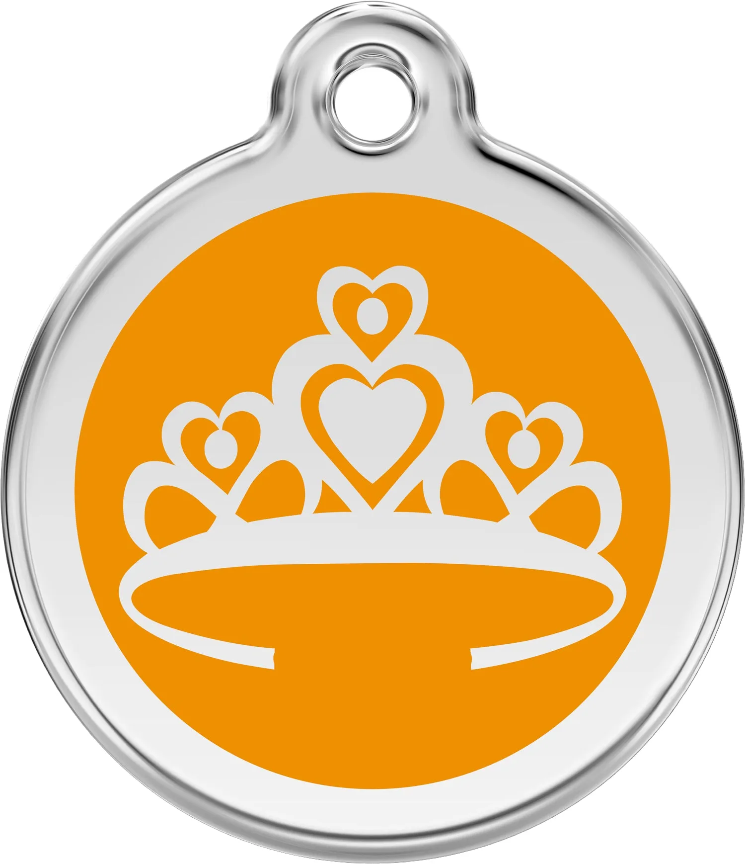 Princess Tiara - Red Dingo Engraved Cat/Dog Tag, Lifetime Guarantee, No Shipping Costs