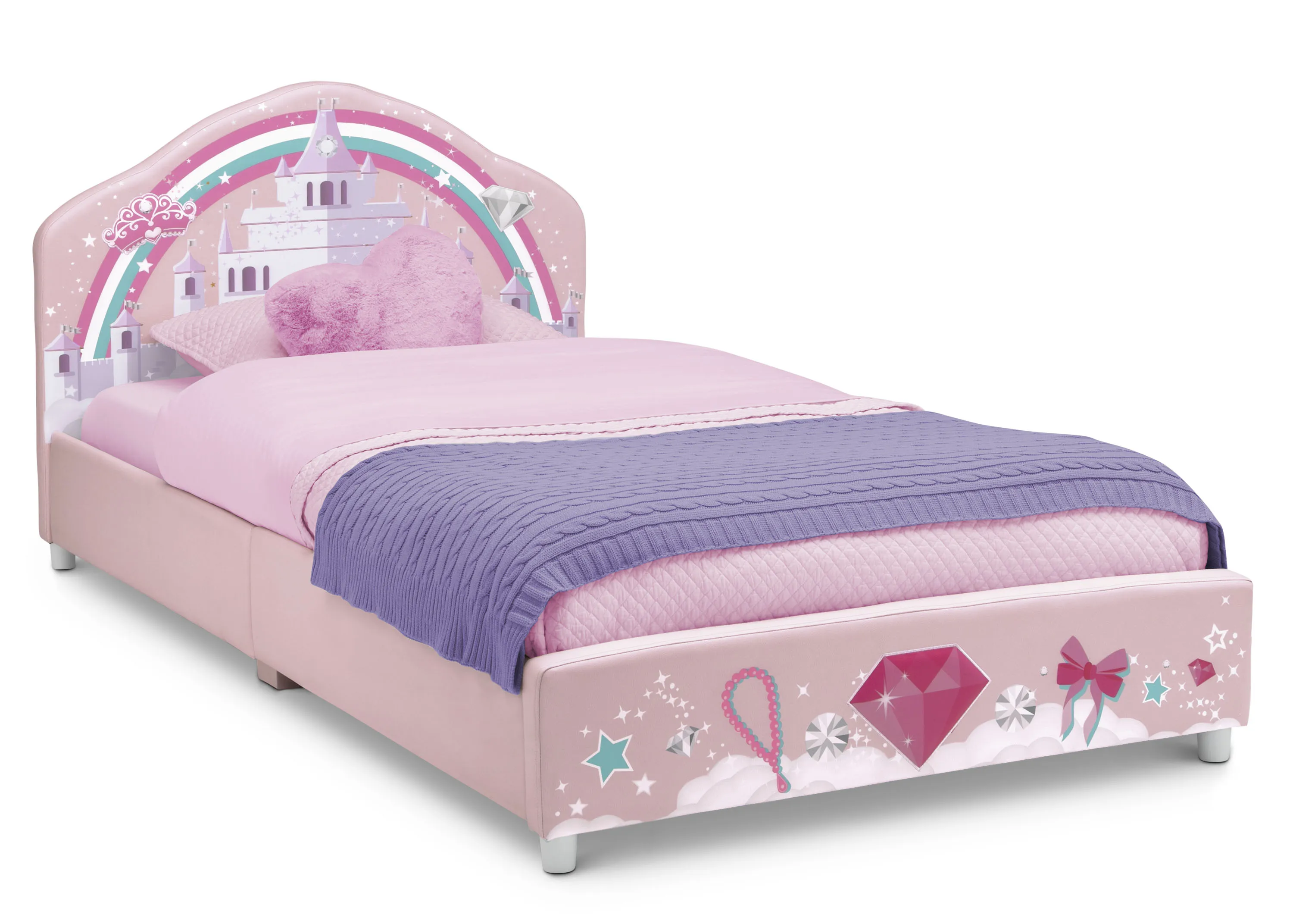 Princess Upholstered Twin Bed