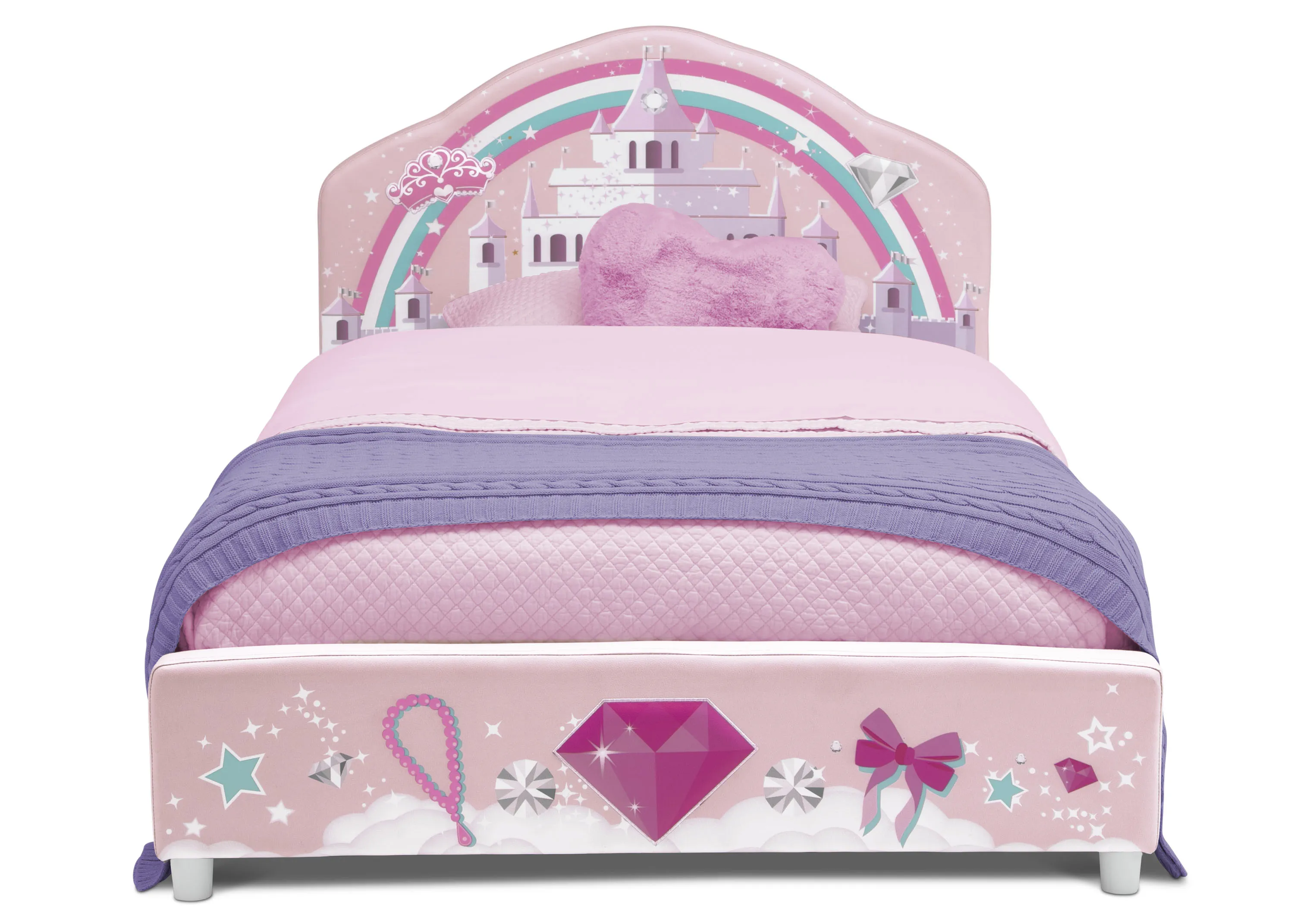 Princess Upholstered Twin Bed