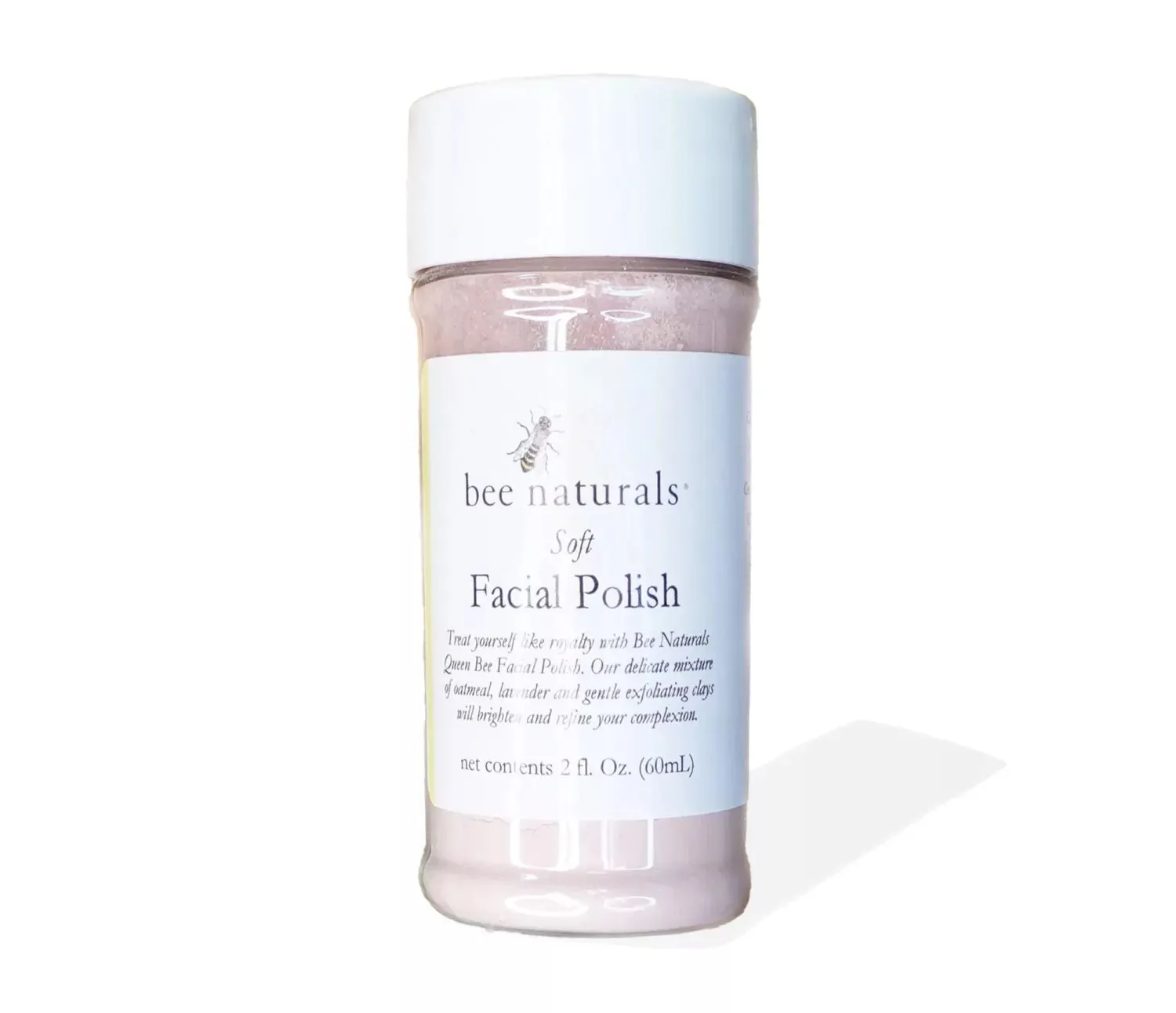 Queen Bee Soft Facial Polish | Customizable Powder Exfoliant | Gentle, Natural, & Chemical-Free Skincare | 2 oz