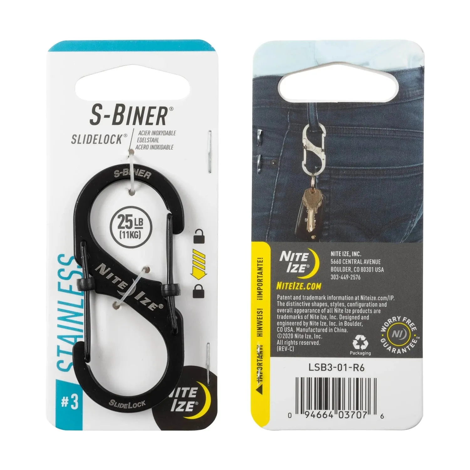 S-Biner® SlideLock® Stainless Steel