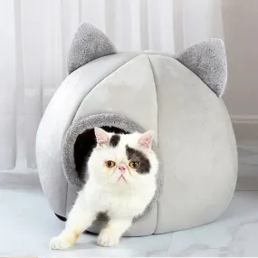 Self-Warming Pet Tent Cave Bed for Cats & Small Dogs Comfortable Sleeping Hut