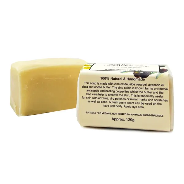 Skin healing and soothing soap bar