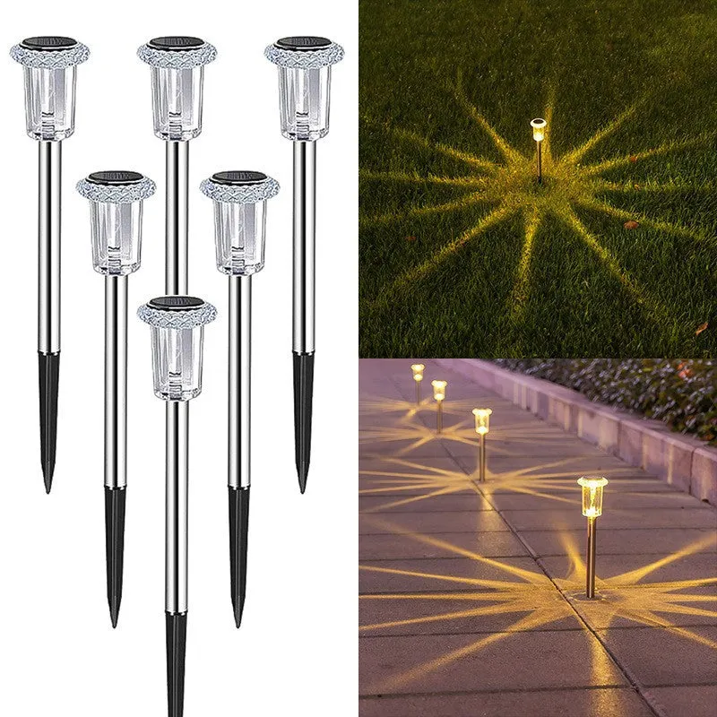 Solar LED Outdoor Garden Light With Decorative Floor Insert