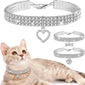 Sparkling Pet Bling Collars - 3 Piece Set