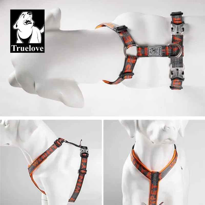 TRUELOVE Adjustable Pet Harness - Comfortable, Reflective Vest for Dogs and Cats