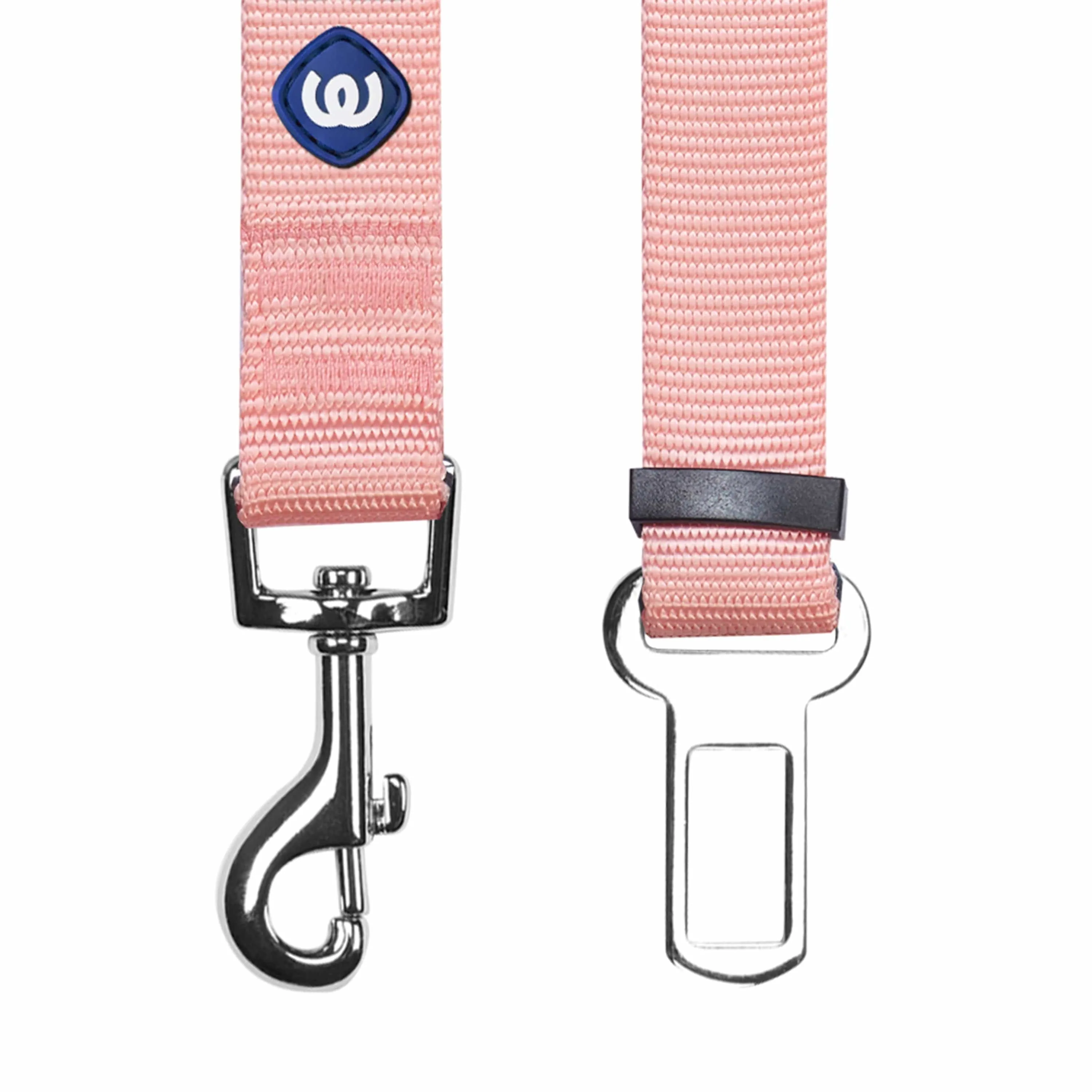 Universal Nylon Adjustable Safety Dog Seat Belt for Puppy S M L Girl Dogs, Pink/Red