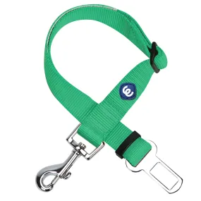 Universal Nylon Adjustable Safety Dog Seatbelt for Puppy S M L Boy Girl Dogs, Green