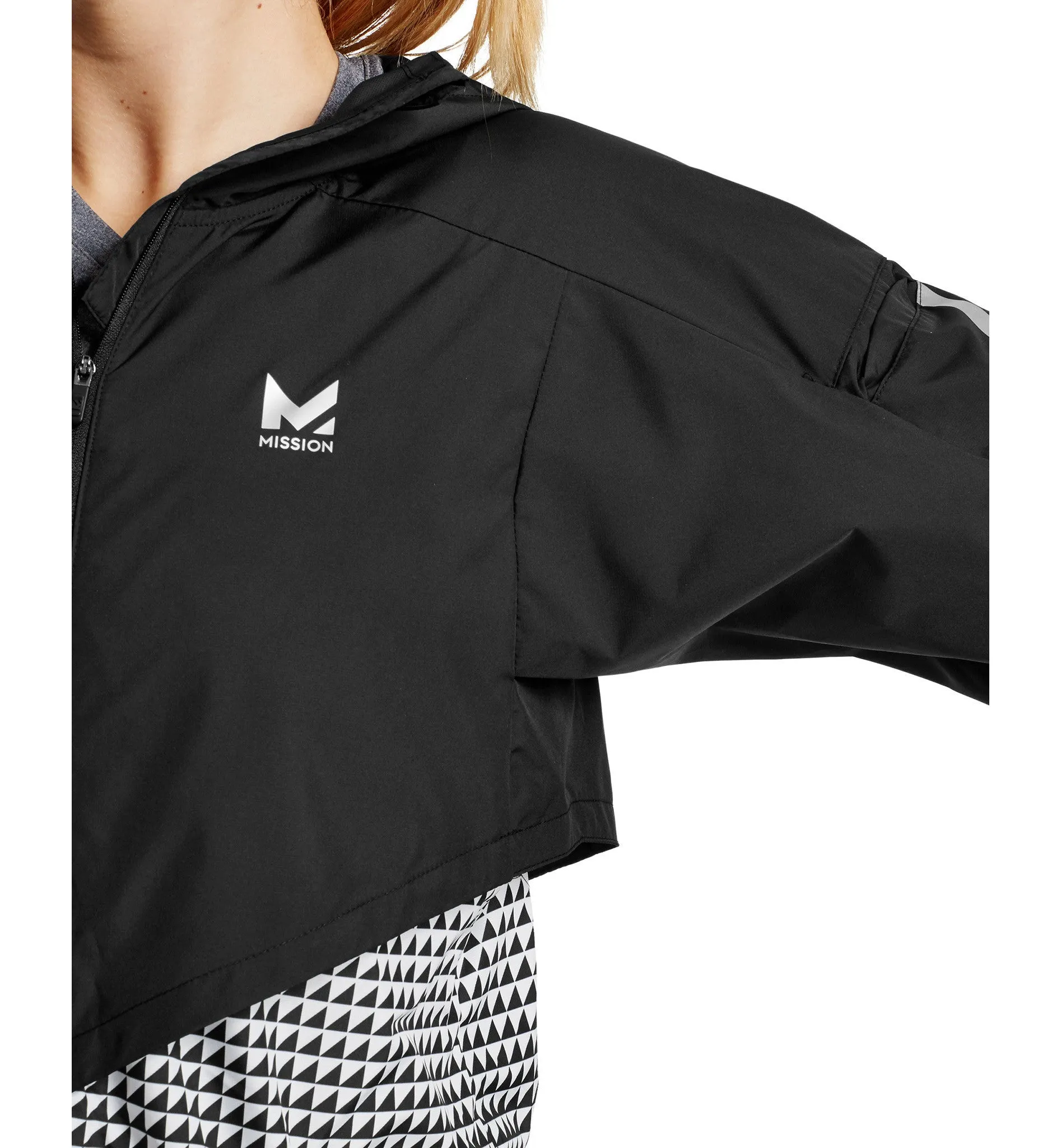 VaporActive Barometer Running Jacket | Moonless Night / Bright White