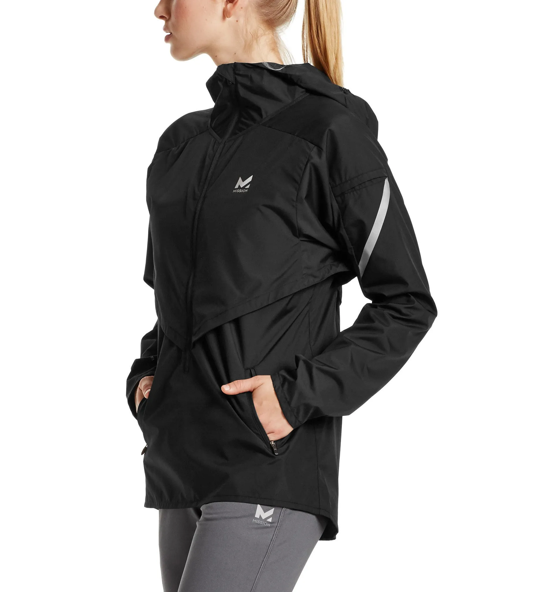 VaporActive Barometer Running Jacket | Moonless Night